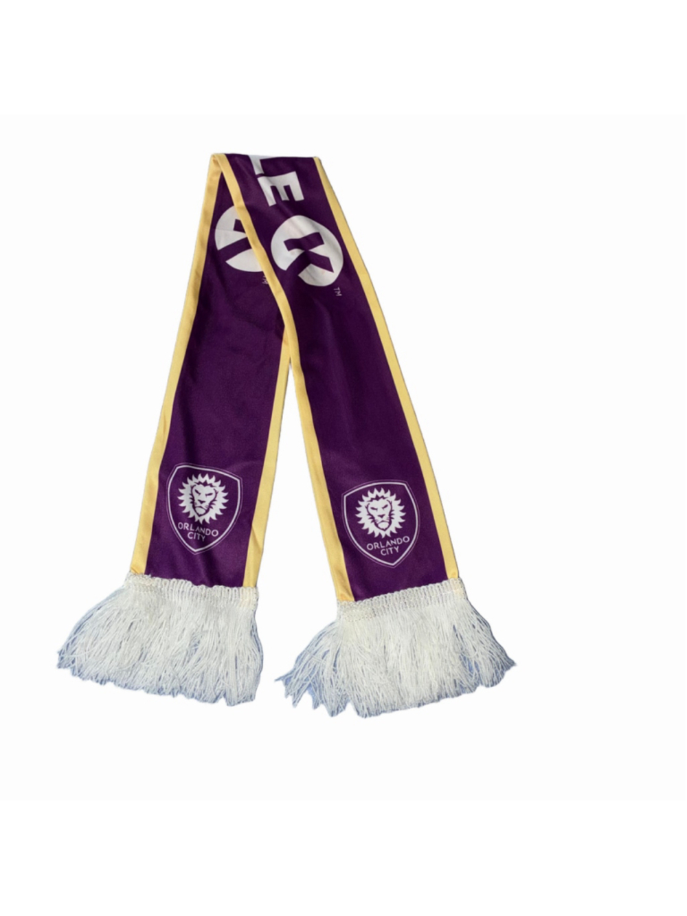 Orlando City Soccer Club Lightweight Mini Neck Scarf Purple Yellow
